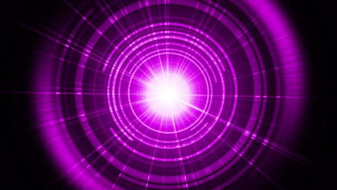光圈穿梭紫色虫洞科技无限循环