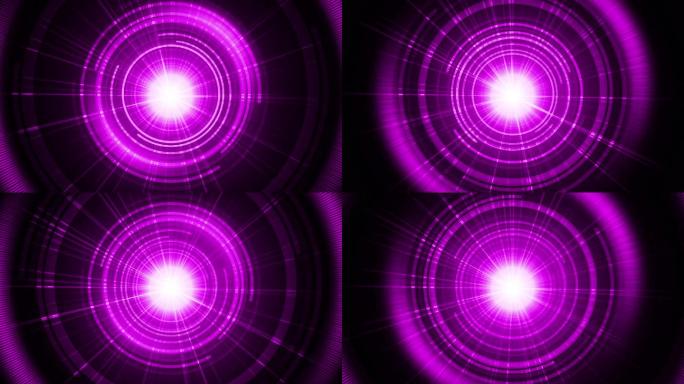 光圈穿梭紫色虫洞科技无限循环