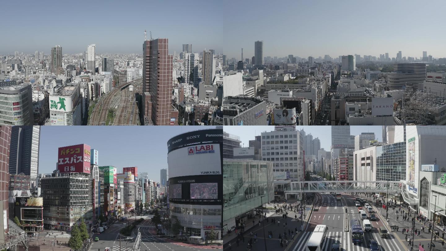 4k航拍日本东京航拍城市航拍