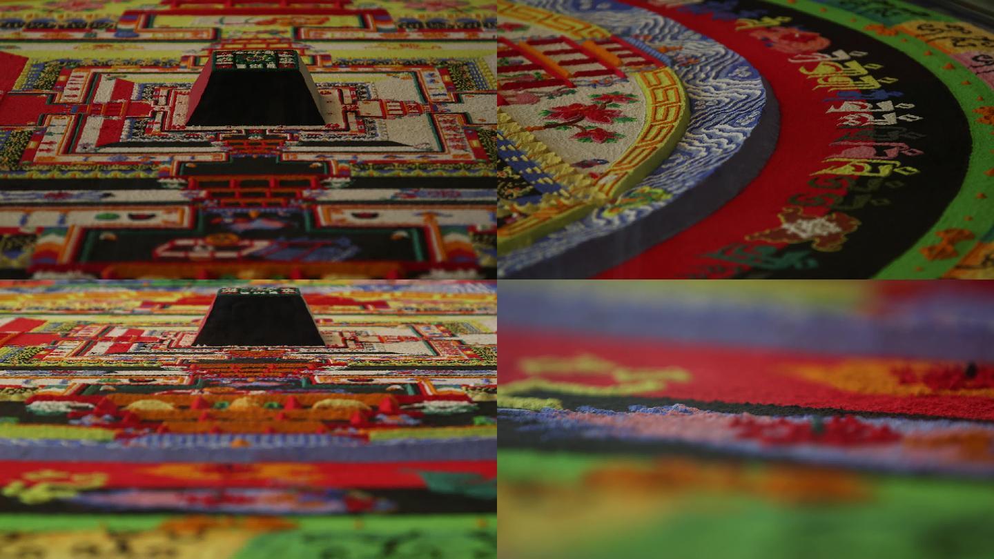 多角度展示美岱召喇嘛绘制的坛城沙画