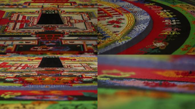 多角度展示美岱召喇嘛绘制的坛城沙画