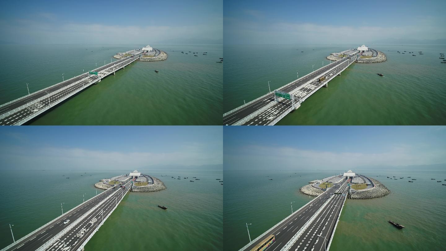 悟2X7-4K港珠澳大桥超广角航拍