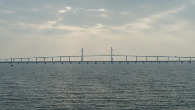 悟2X7-4K港珠澳大桥长焦海上日出