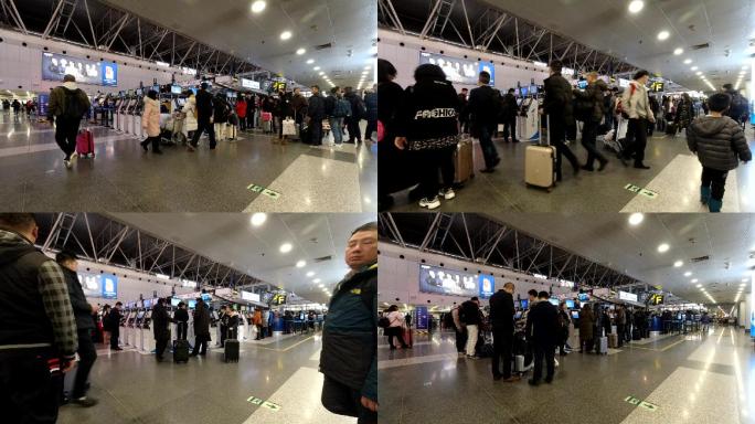 北京机场航站楼取票延时