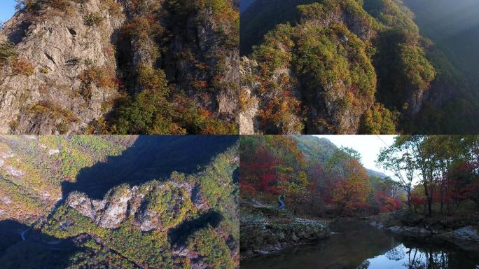 秋季五彩山峦