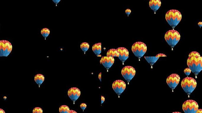 【4K】（alpha）宽屏热气球飞行在天