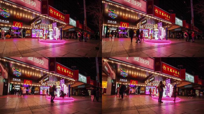 北京西单新年圣诞节视频集锦商业