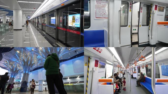 新疆乌鲁木齐市地铁站视频素材
