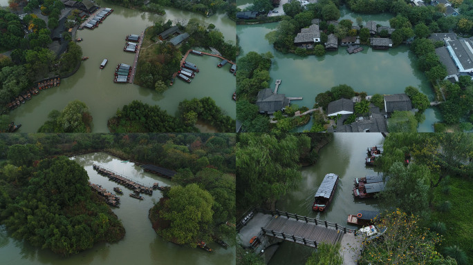 杭州西溪湿地航拍4K50帧