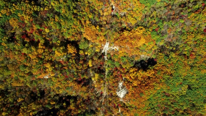石湖瀑布金秋季节