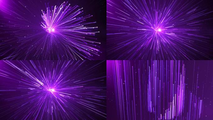 3款紫色粒子舞台背景视频素材带源文件