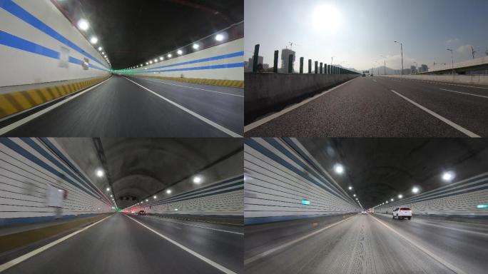 4K-原素材-珠海道路加林山隧道