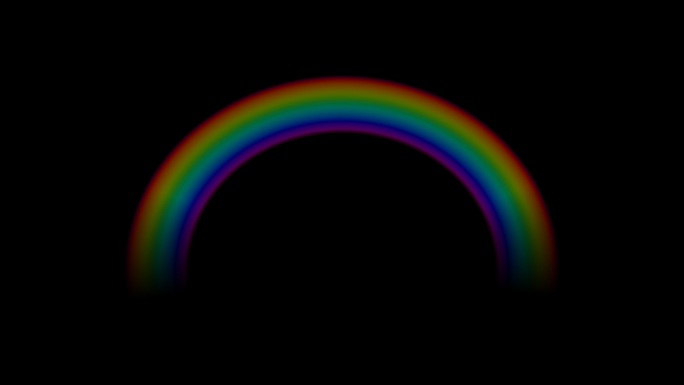 4K带通道雨后彩虹超现实元素动画