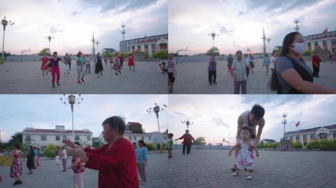新农村广场舞幸福生活视频素材