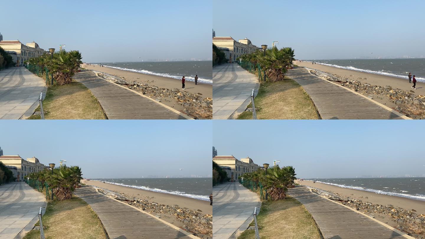 海边的健身步道