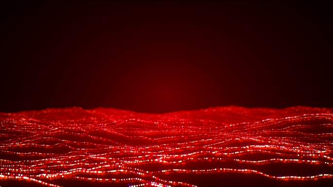 红色粒子海洋