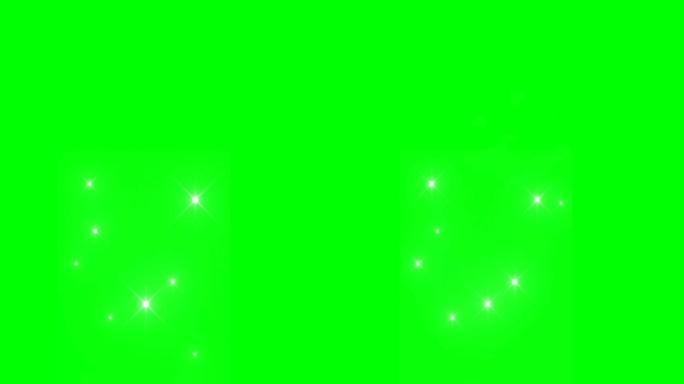 粒子绿屏抠像视频素材