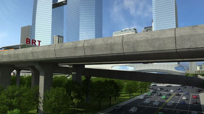 高架桥BRT车站