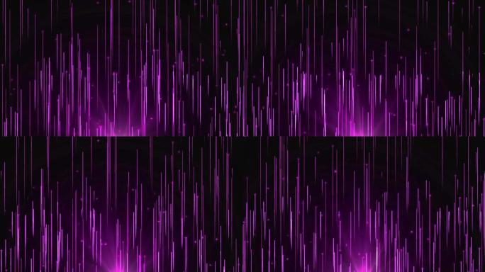 唯美紫色粒子光线流星雨