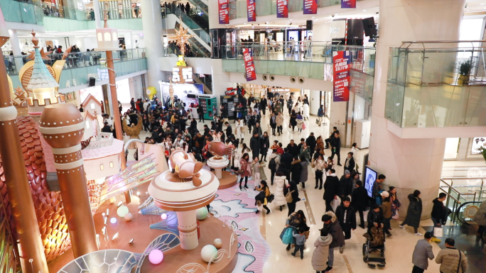 商场人群原创视频