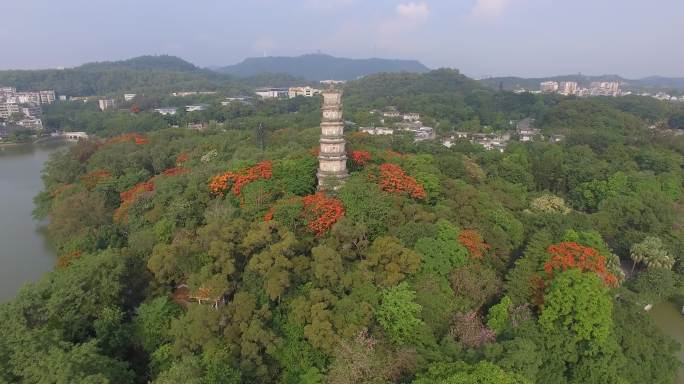 广东惠州泗洲塔航拍