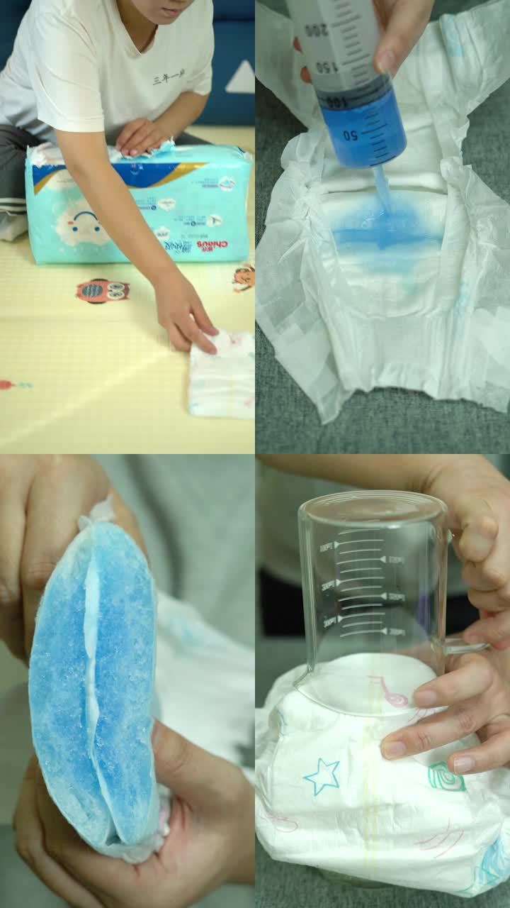 婴儿纸尿裤吸水透气排热测试