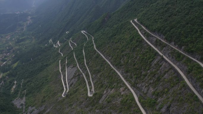 湖北恩施航拍青山