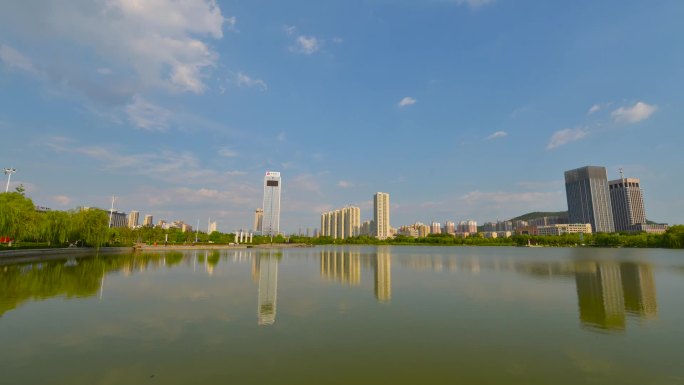 枣庄凤鸣湖延时摄影