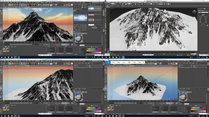 C4D+3dsmax+fbx-影视级雪山