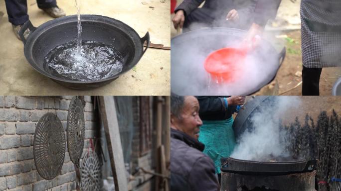 水缸-水瓢-蒸笼-箅子-大铁锅