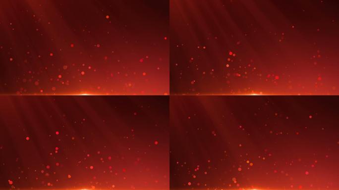 4K红色粒子光斑动态循环背景