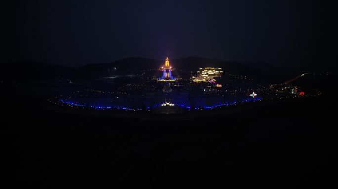 4K-原素材-济宁尼山圣镜夜景