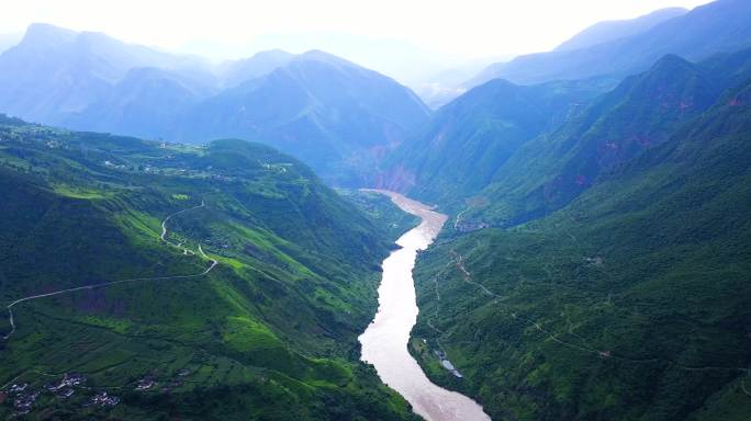 航拍山川大河