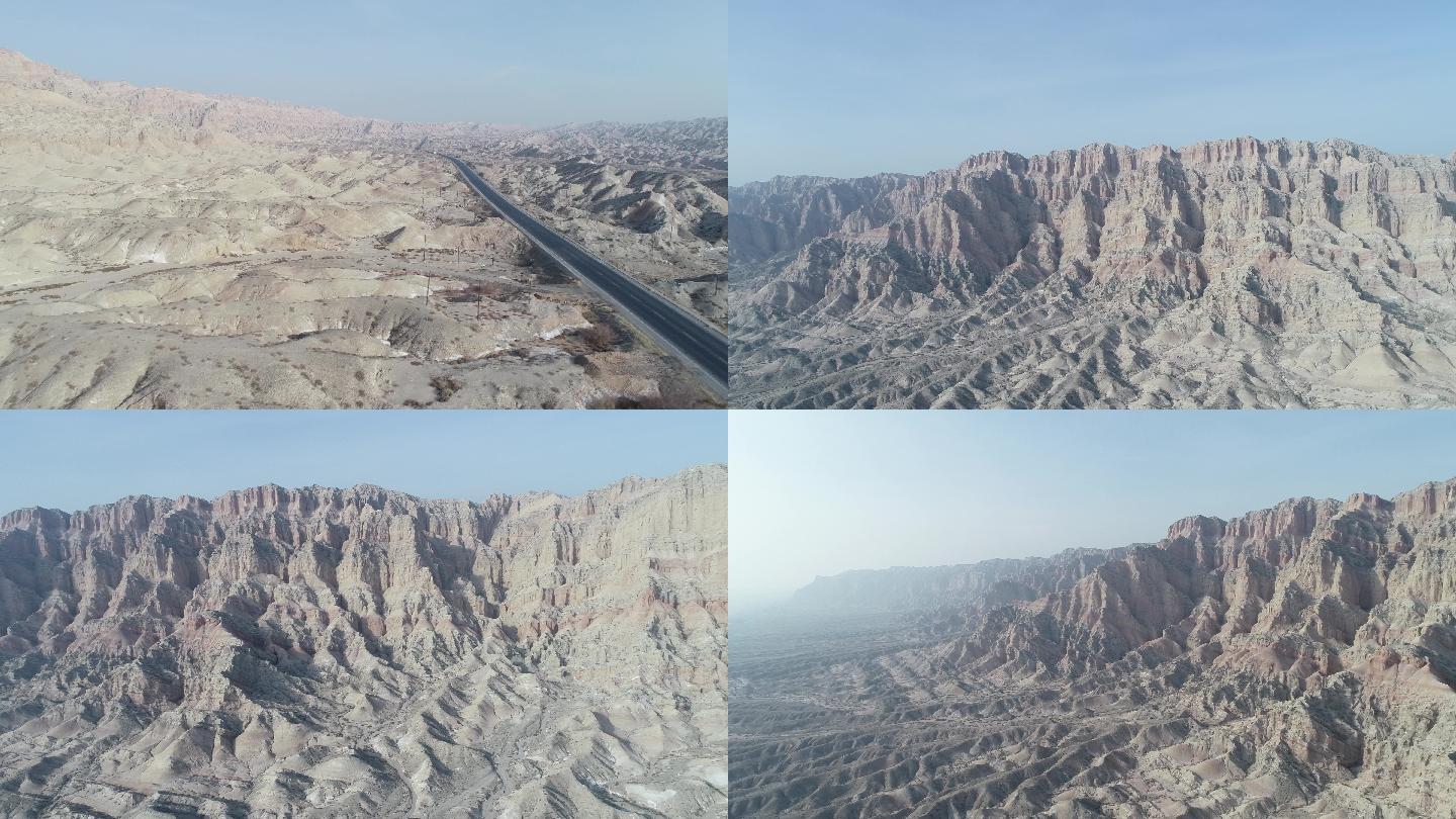 新疆雅丹地貌4K航拍