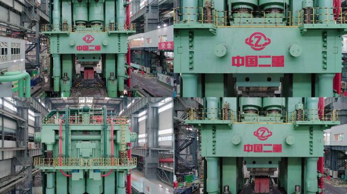 中国二重8万吨模锻压机4K航拍