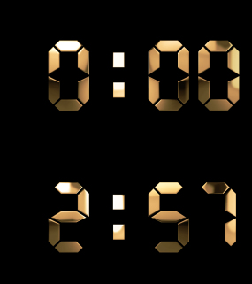 15分钟金色倒计时(带通道)