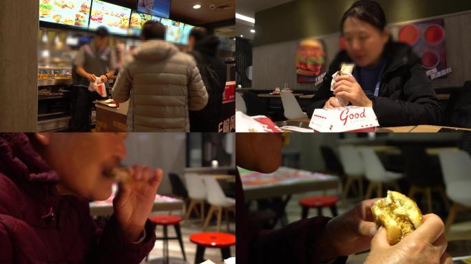 4K-KFC-肯德基-吃汉堡