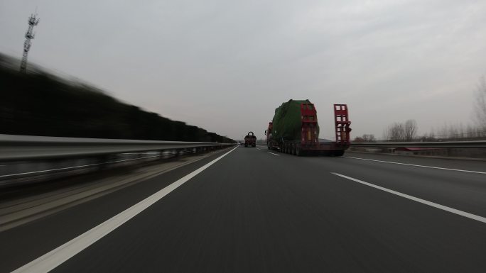 4K-原素材-高速道路延时