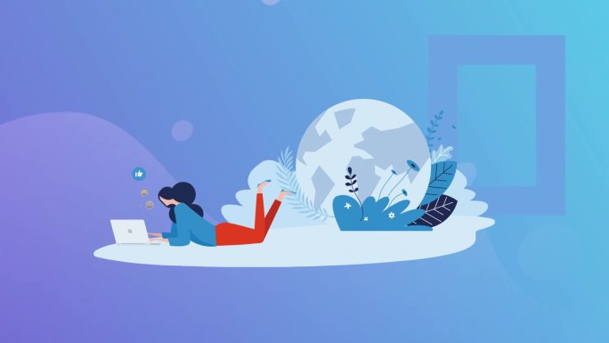 社交插画风格mg