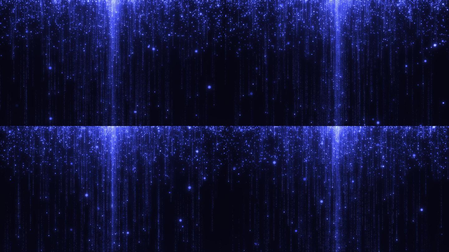 唯美科技蓝色色粒子光效无限循环