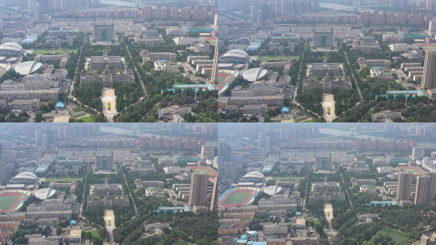 沈阳市航拍4k东北大学校区