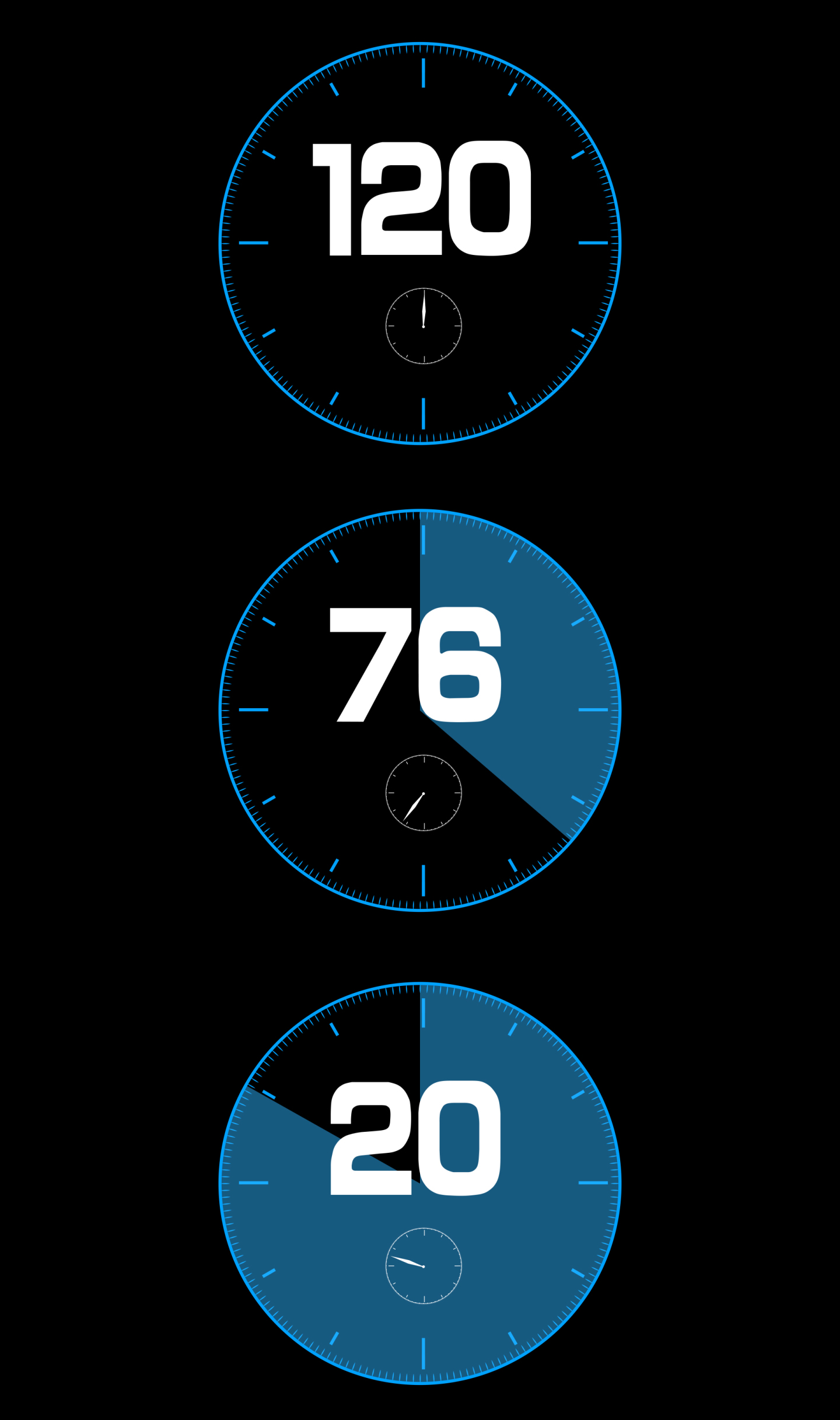 120秒数字倒计时带通道4k