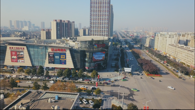 【4K】阳光天地商超卖场航拍