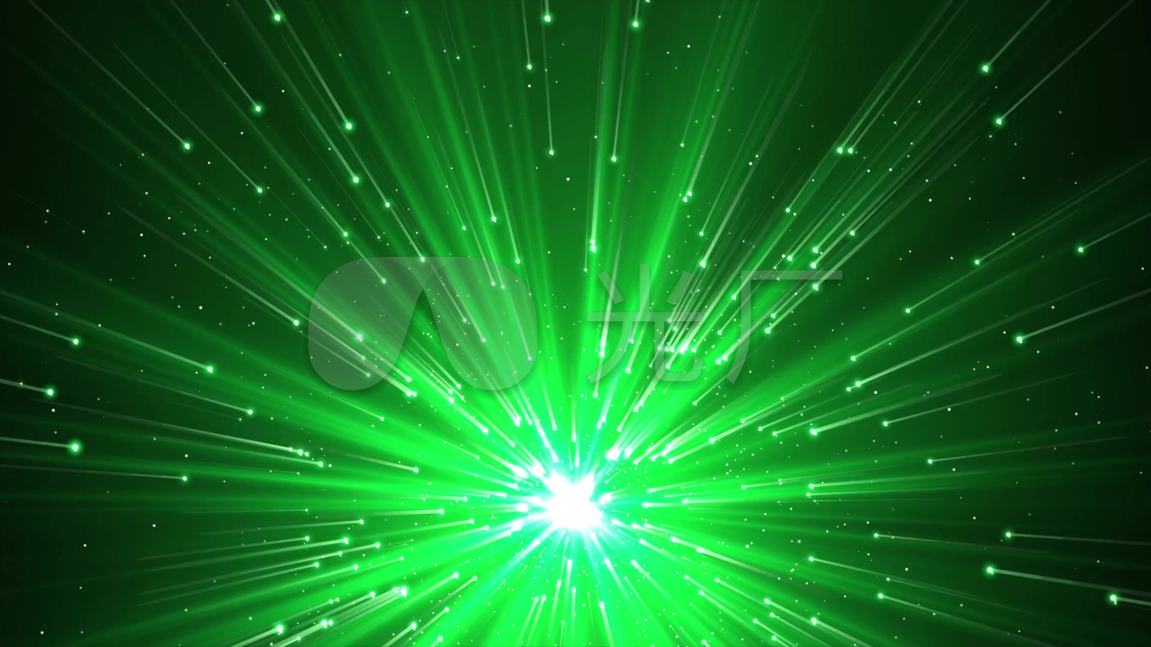 4k底面舞台绿色光效循环背景_3840x2160_高清视频素材下载(编号