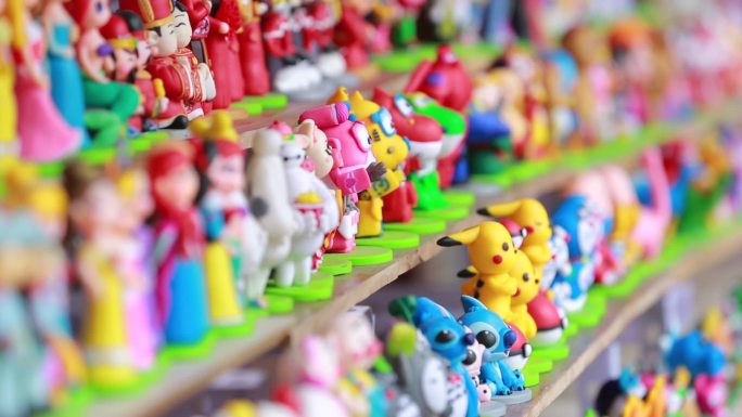 【高清实拍】高清卡通泥人天津鼓楼