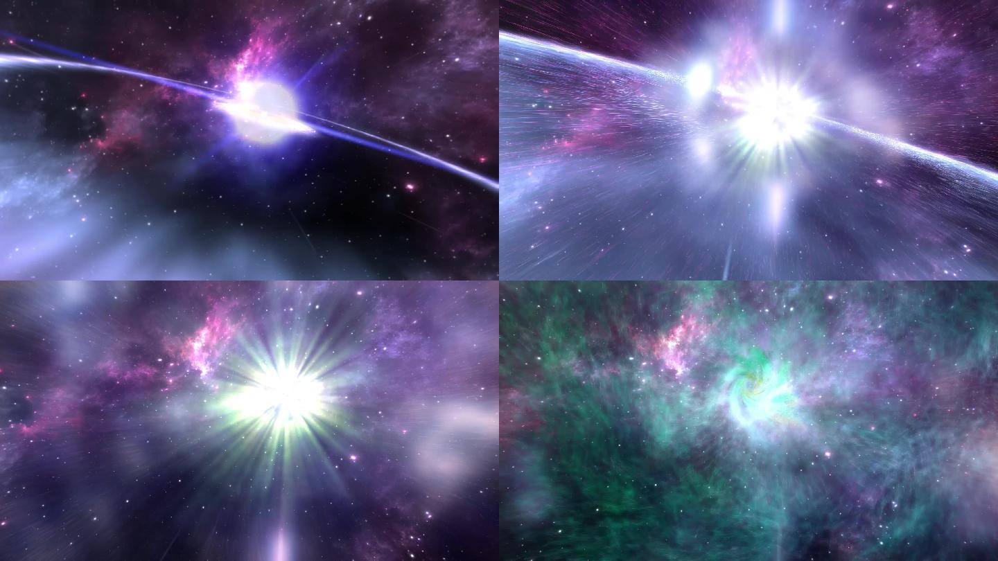 科幻太空超新星爆炸