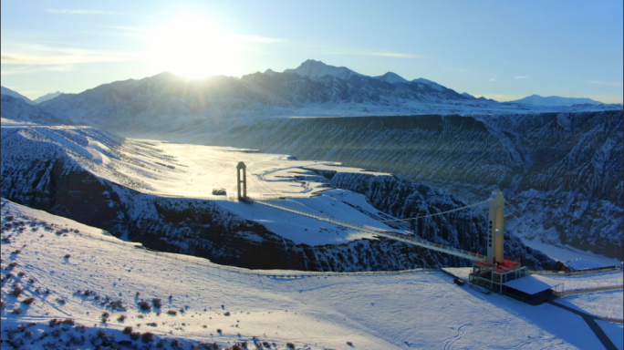 新疆旅游地-独山子大峡谷（冬季）