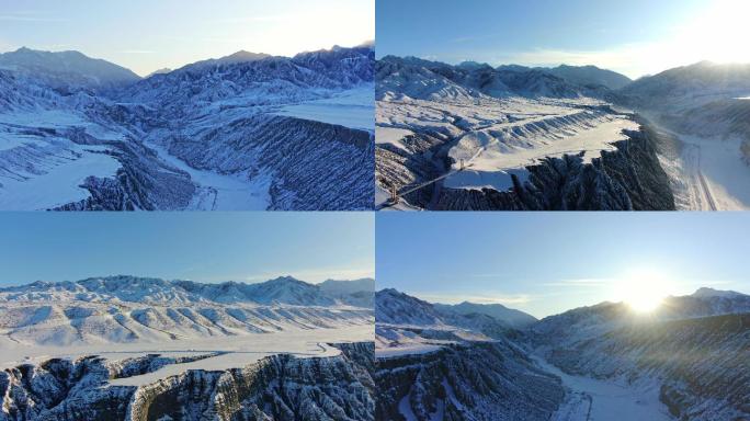 新疆旅游地-独山子大峡谷（冬季）
