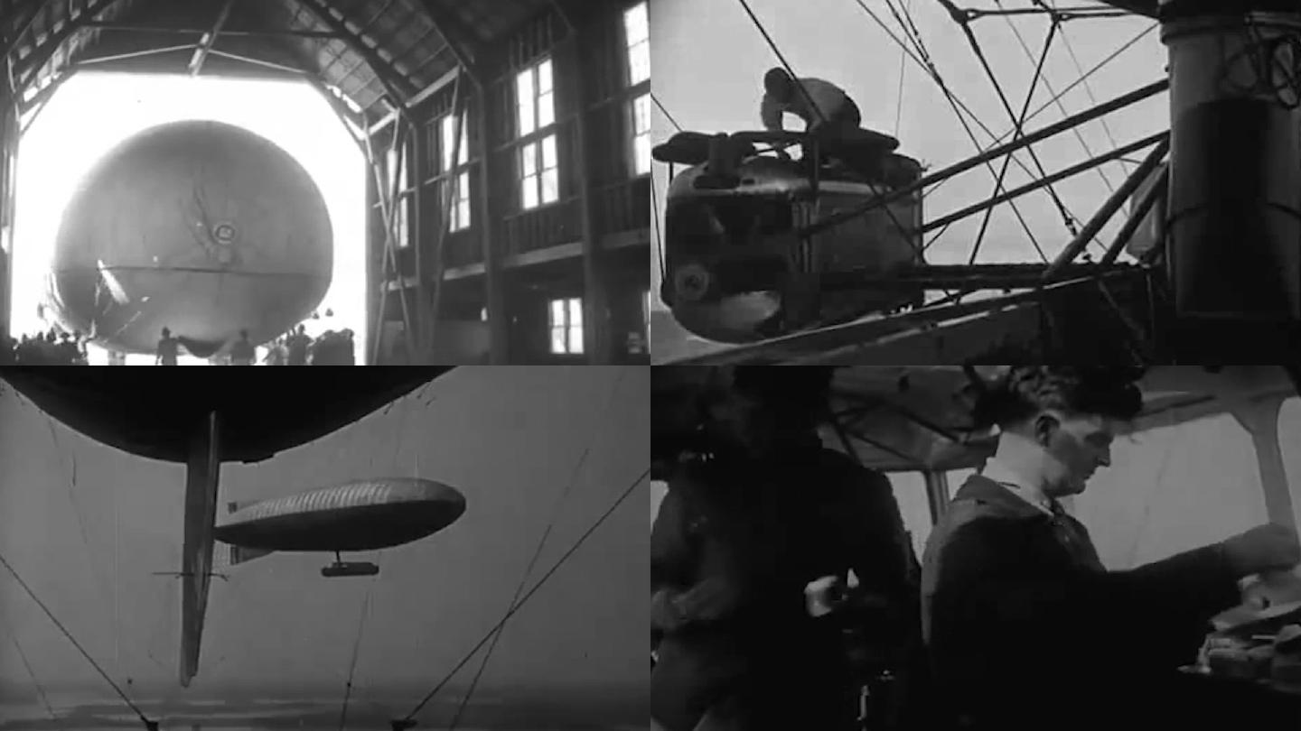 20世纪初美国热气球飞艇