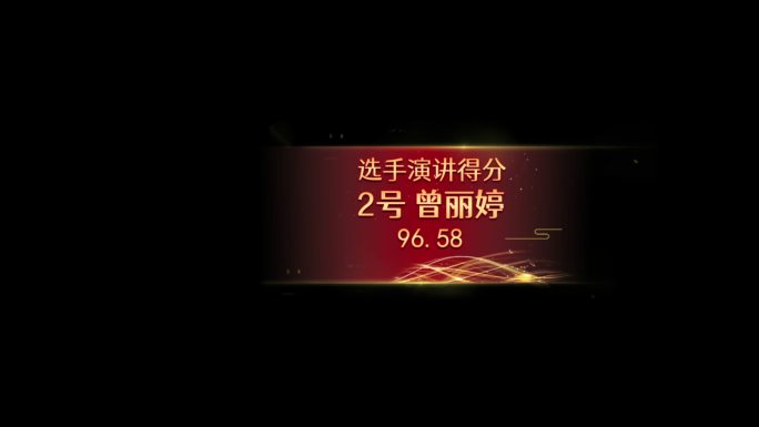 党政红色信息框AE模板